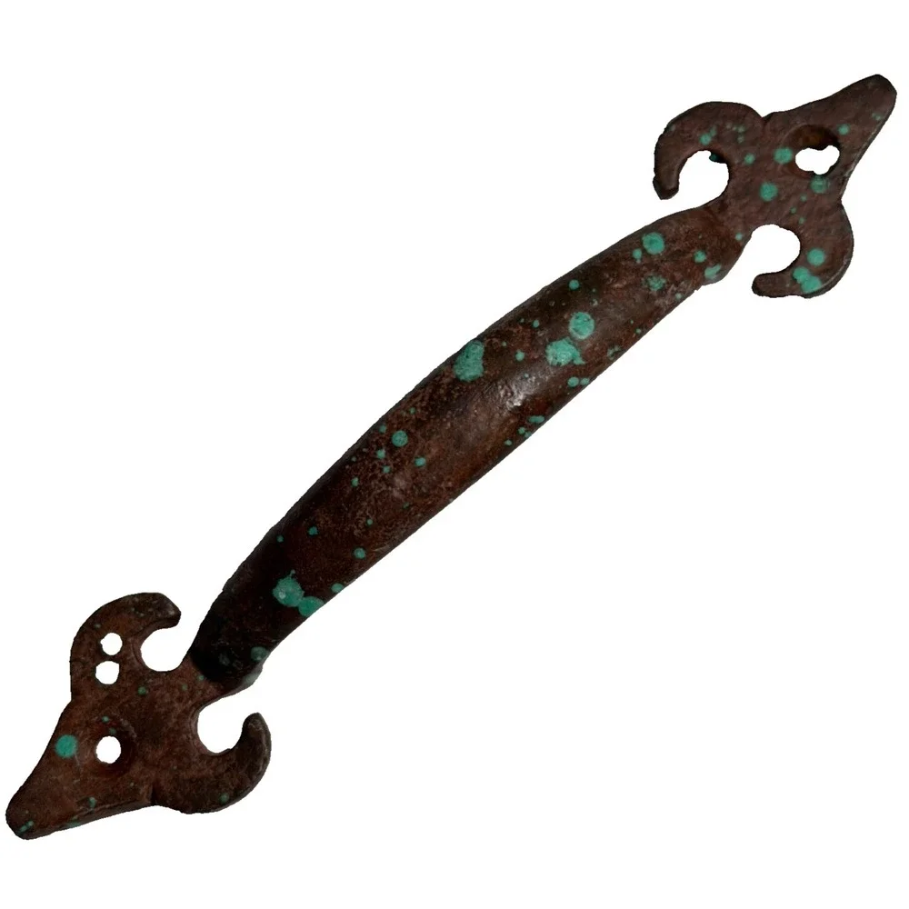 New Hobby Lobby Brown/teal Rustic Look Drawer Pull Handle 7in